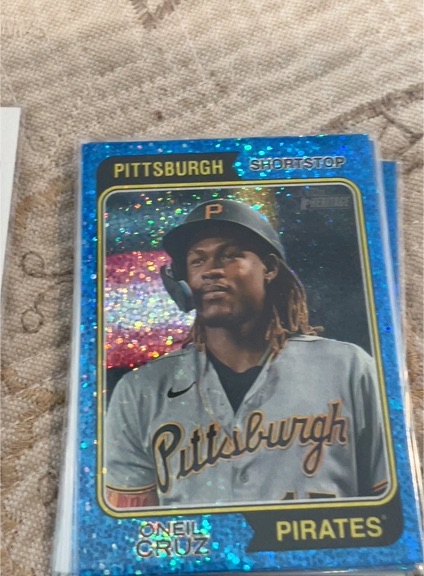 2023 Topps Heritage Chrome #252 Oneil Cruz — front