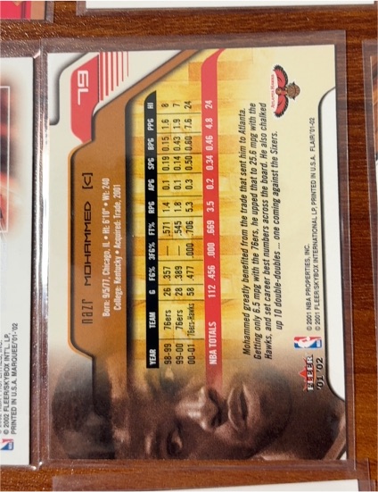 2001 Fleer #01-02 Rashid Mohamed — front