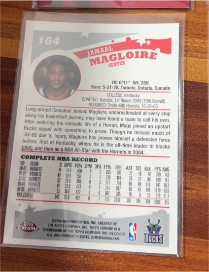 2003-04 Topps Chrome #164 Jamaal Magloire — front