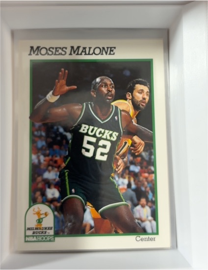 1991-92 Hoops #394 Moses Malone — front