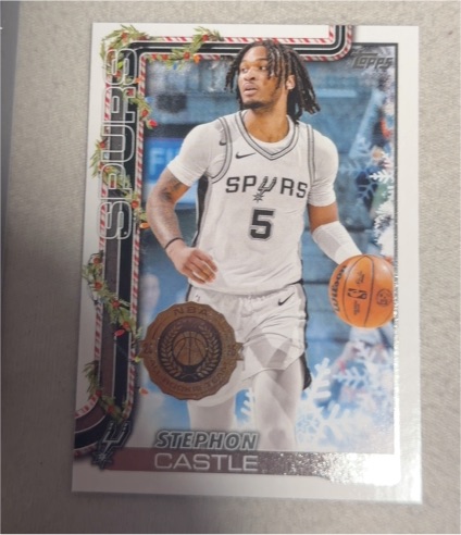 2025-26 Topps Holiday #H158 Stephon Castle — front