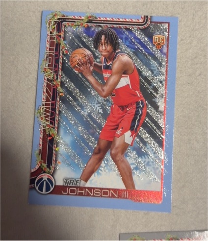 2025-26 Topps Holiday #H166 Tre Johnson III — front