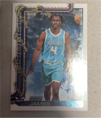 2025-26 Topps Holiday #H193 Sion James — front