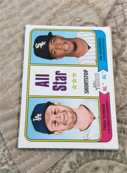 2023 Topps Heritage All Star #335 Trea Turner / Tim Anderson — front
