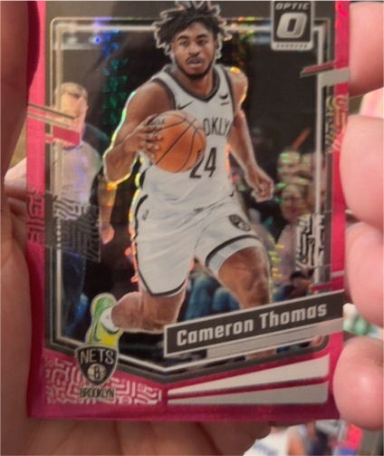 2023-24 Donruss Optic #9 Cameron Thomas Hyper Pink — front