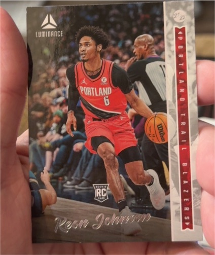 2021-22 Panini Chronicles Luminance #255 Keon Johnson — front