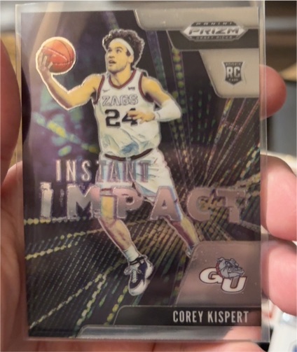 2021-22 Panini Prizm Draft Picks #6 Corey Kispert Instant Impact Rookie — front