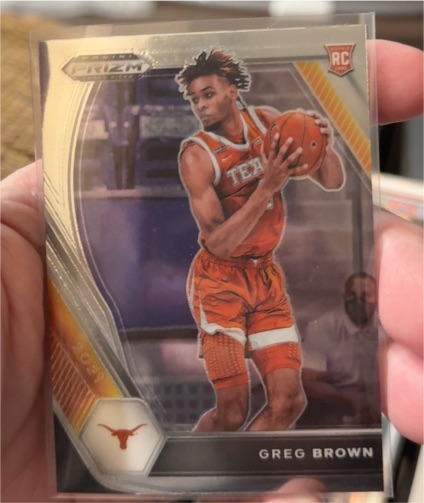 2021 Panini Prizm Draft Picks #27 Greg Brown III Rookie Texas Longhorns — front