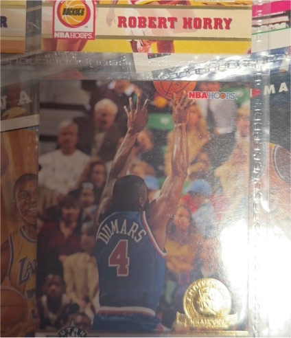 1993-94 NBA Hoops #79 Robert Horry Gold 5th Anniversary — front