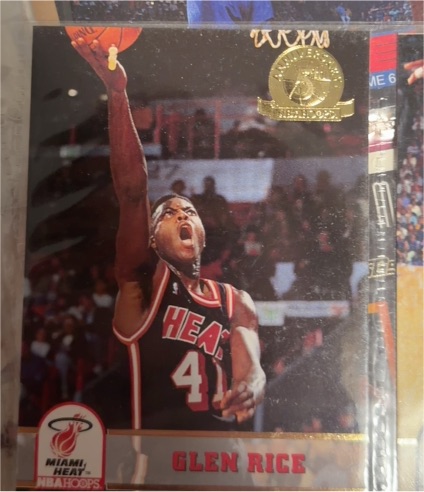 1993-94 NBA Hoops Fifth Anniversary Gold #114 Glen Rice — front