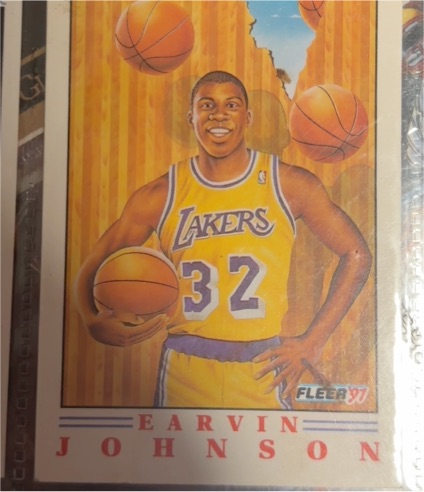 1997 Fleer #6 Earvin Johnson — front