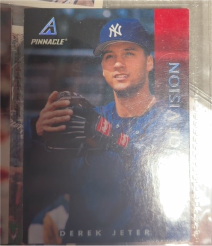 1998 Pinnacle Field of Vision #185 Derek Jeter — front