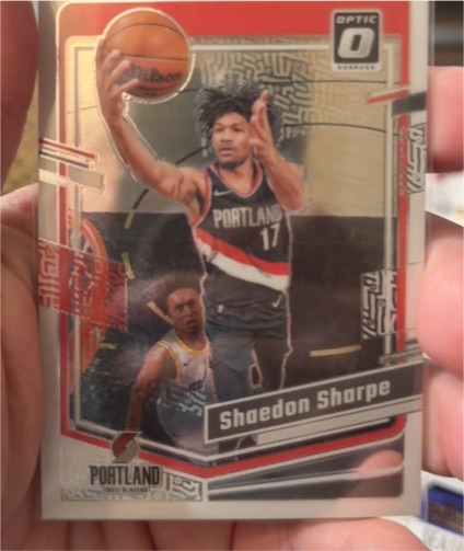 2023-24 Donruss Optic #170 Shaedon Sharpe Portland Trail Blazers — front