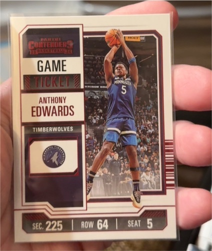 2023-24 Panini Contenders #62 Anthony Edwards — front