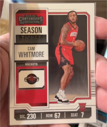 2023-24 Panini Contenders Season Ticket #95 Cam Whitmore — front