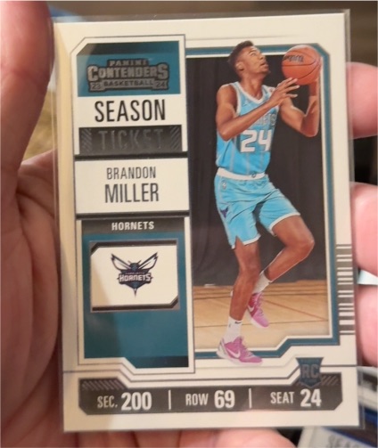 2023-24 Panini Contenders Season Ticket #24 Brandon Miller — front