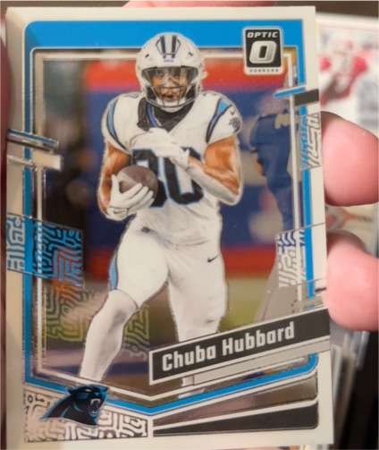 2023 Panini Donruss Optic #27 Chuba Hubbard — front