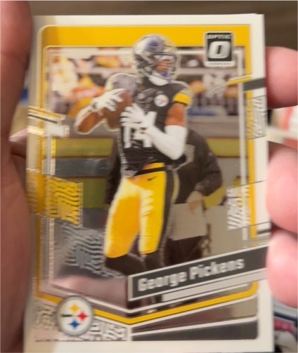 2023 Donruss Optic #160 George Pickens Pittsburgh Steelers — front