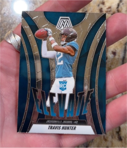 2025 Panini Mosaic #1 Travis Hunter Elevate — front