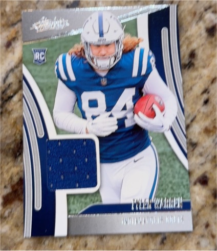 2025 Panini Absolute Rookie Materials #ARM-TWN Tyler Warren — front
