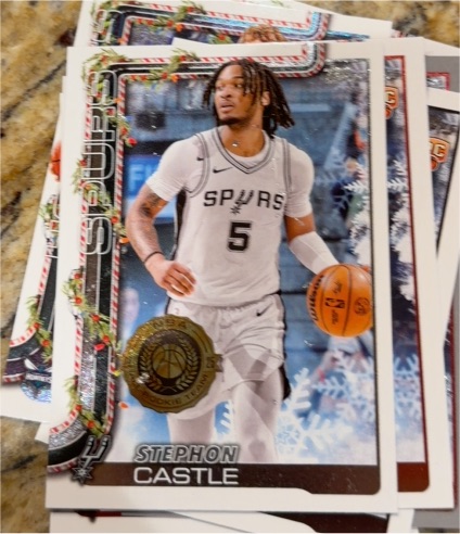 2025-26 Topps Holiday #H158 Stephon Castle — front