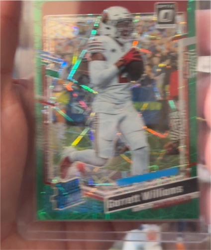 2023 Donruss Optic #203 Garrett Williams Green Velocity Prizm — front