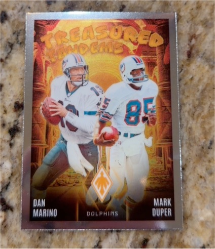 2024 Panini Phoenix Treasured Tandems #TT-MIA Dan Marino Mark Duper — front