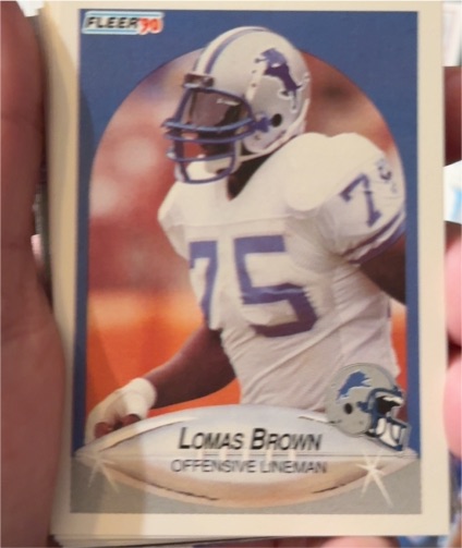 1990 Fleer #278 Lomas Brown — front