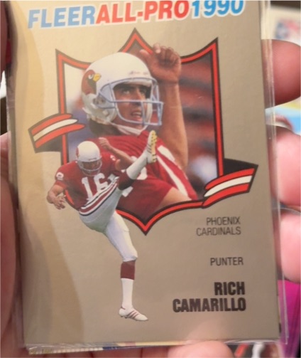 1990 Fleer All-Pro #22 Rich Camarillo — front