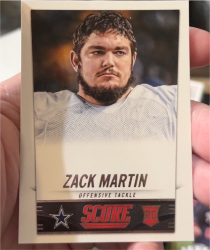 2014 Panini Score #440 Zack Martin Rookie Card — front