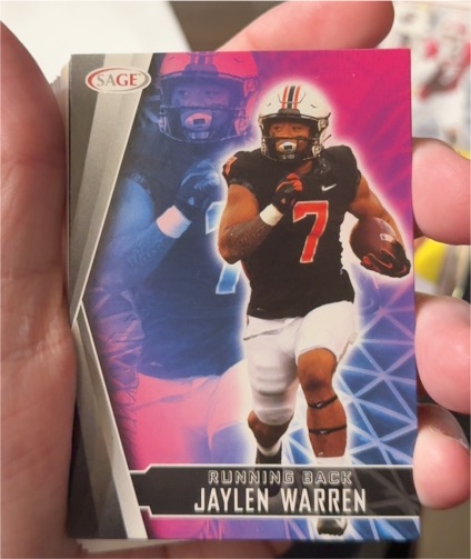 2022 SAGE #145 Jaylen Warren — front
