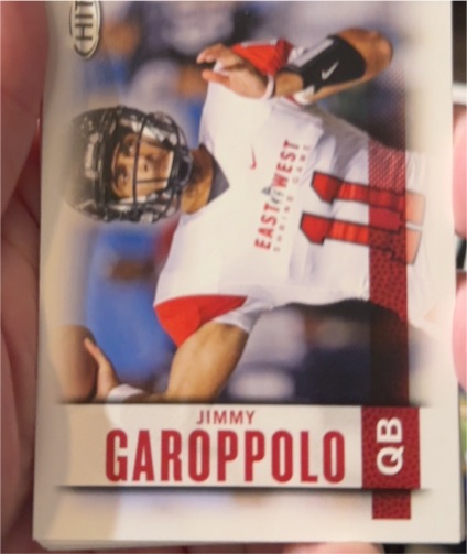 2014 SAGE HIT #10 Jimmy Garoppolo — front