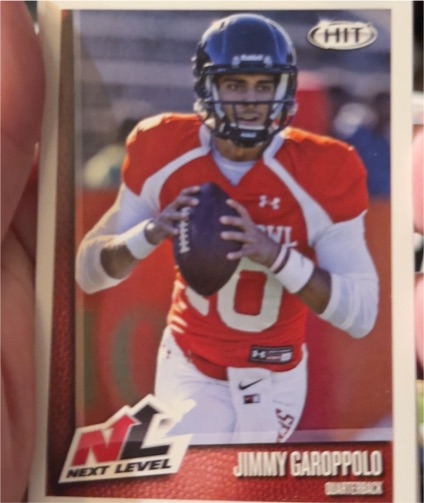 2014 Sage Hit Next Level #60 Jimmy Garoppolo — front