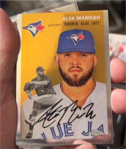 2023 Topps Chrome Platinum Anniversary #326 Alek Manoah Toronto Blue Jays — front