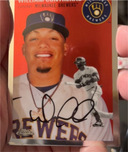 2023 Topps Chrome Platinum Anniversary #225 William Contreras Milwaukee Brewers — front