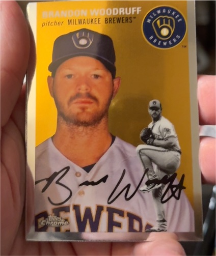 2023 Topps Chrome Platinum Anniversary #227 Brandon Woodruff — front