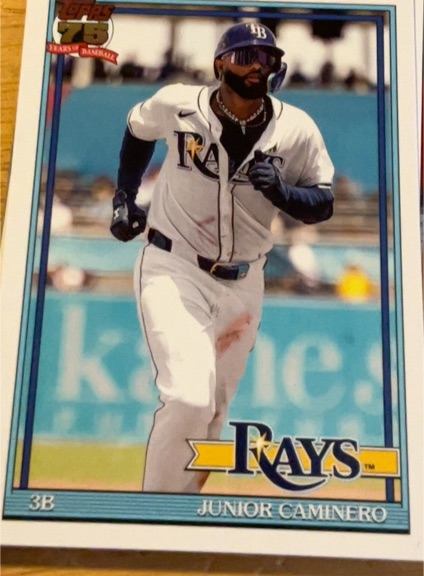 2026 Topps Series 1 #T91-62 Junior Caminero — front