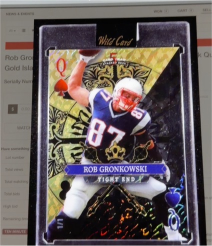 2024 Wild Card 5 Card Draw #Rob Gronkowski — front