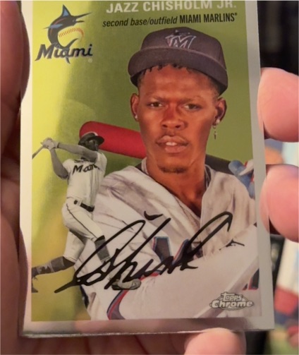 2023 Topps Chrome Platinum Anniversary #282 Jazz Chisholm Jr. — front