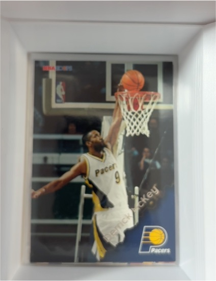 1996-97 Hoops #67 Derrick McKey Indiana Pacers — front