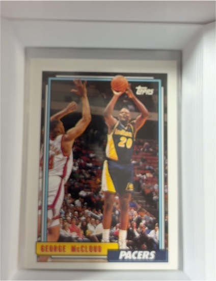 1992 Topps #76 George McCloud Indiana Pacers — front