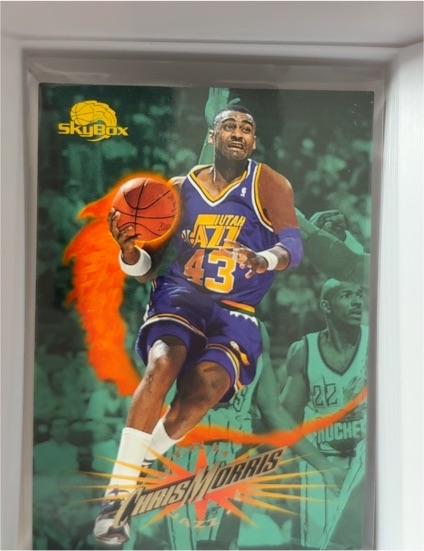 1995-96 Skybox Premium #211 Chris Morris Utah Jazz — front