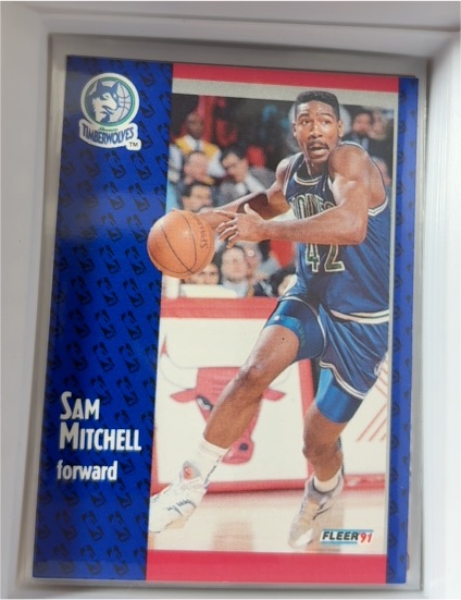 1991-92 Fleer #123 Sam Mitchell — front
