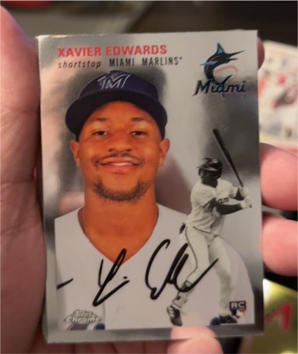 2023 Topps Chrome Platinum Anniversary #149 Xavier Edwards — front