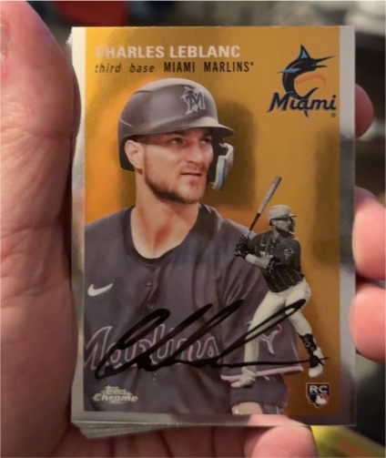 2023 Topps Chrome Platinum #66 Charles LeBlanc — front