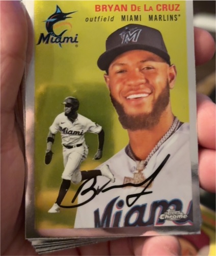 2023 Topps Chrome Platinum Anniversary #223 Bryan De La Cruz — front