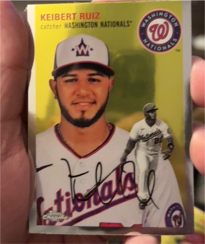 2023 Topps Chrome Platinum Anniversary #333 Keibert Ruiz Washington Nationals — front