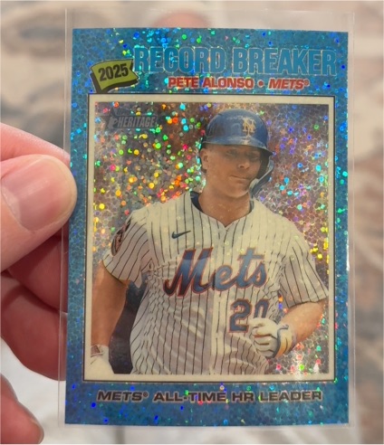 2025 Topps Heritage #232 Pete Alonso Record Breaker — front