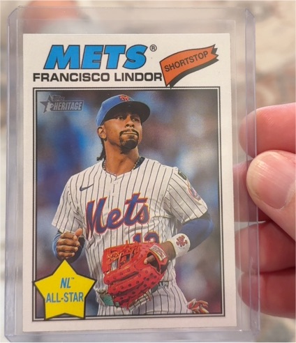 2026 Topps Heritage #146 Francisco Lindor — front