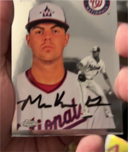 2023 Topps Chrome Platinum Anniversary #305 MacKenzie Gore Washington Nationals — front